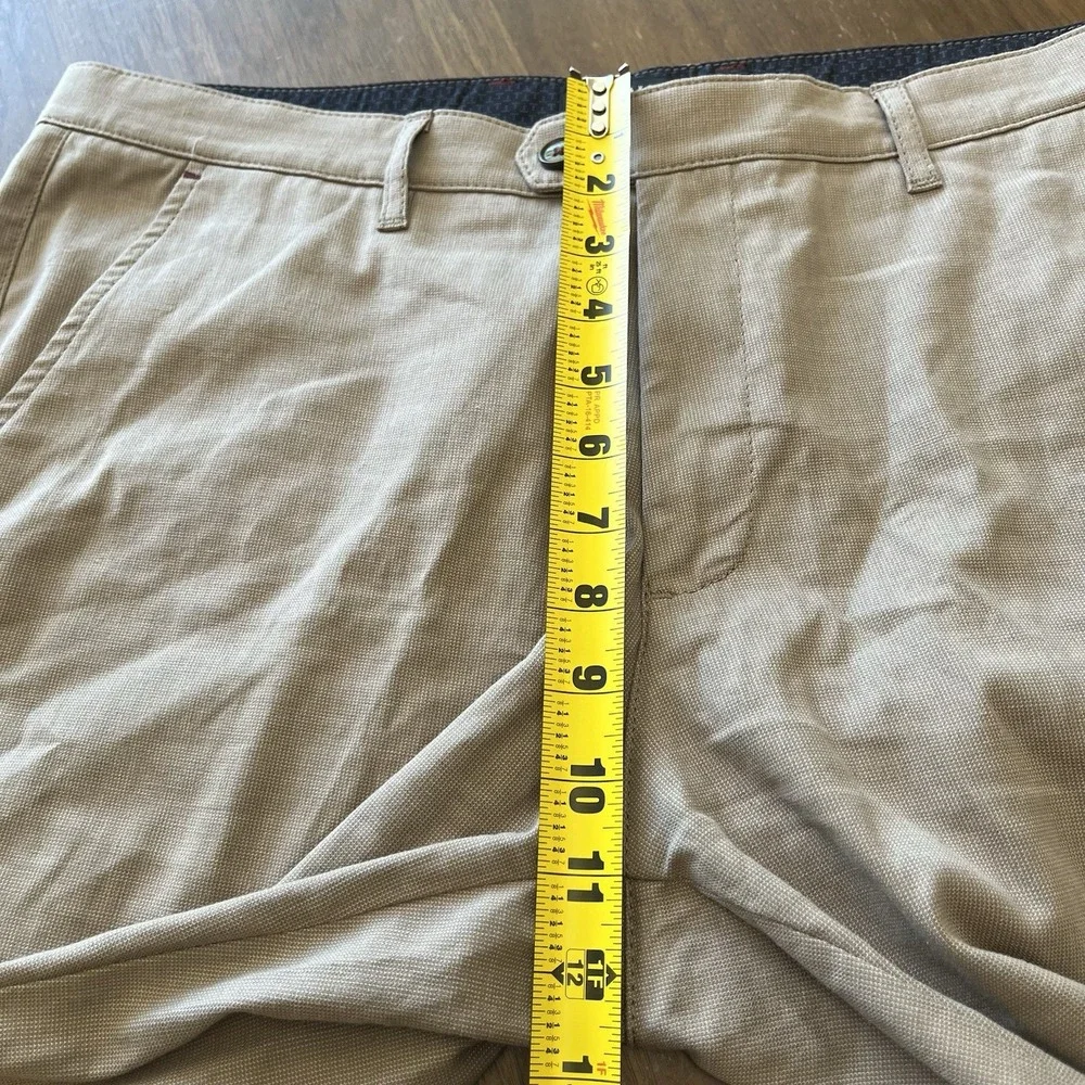 Ted Baker Chino Shorts Mens 36 Beige Cotton Stretch Mid Rise